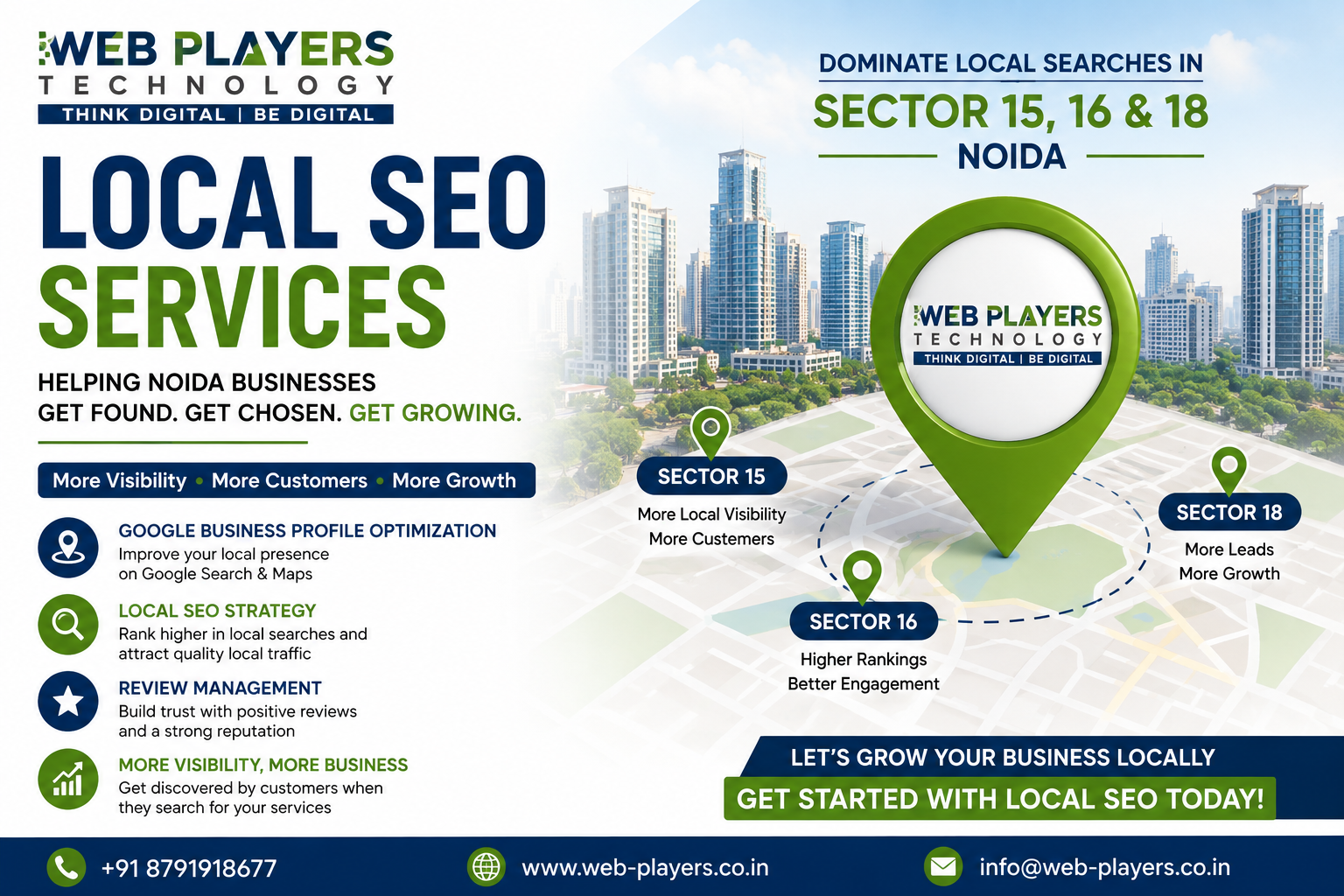 Local SEO Services In Noida Businesses in Sector 15, 16 & 18